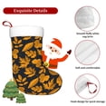 thumbnail image 5 of Salouo fall leaf Print Christmas Stockings,Large Xmas Stocking Set of 1 Holiday and Farmhouse Stocking for Christmas Holiday Party Decoration(17.7*11 Inch), 5 of 7