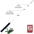 thumbnail image 4 of Quantum Ice Spinning Reel and Fishing Rod Combo, Black/Green, 4 of 6