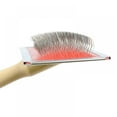 thumbnail image 2 of Wood Handle Metal Wire Dog Cat Hair Brush Comb Pet Dog Grooming Tool S-XL, 2 of 3