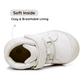 thumbnail image 4 of Apakowa Toddler First Walker Baby Boots for Boys and Girls – Baby Sneakers Style with Wide Toe Box, Easy Strap & Non-Slip Sole (Size 4-9 Toddler), 4 of 7