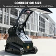 thumbnail image 5 of MachPro Crawler 14 HP Double Cooling Mini Skid Steer Loader With Rato Engine, Match Attachments, Pallet Forks, Track Loader for Construction, Farm, 5 of 8