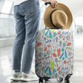thumbnail image 2 of Colorful Sports Items Pattern Luggage Cover Fashion Suitcase Cover Baggage Covers Fit 25-28 Inch Luggage (Go Travel), 2 of 5