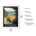 thumbnail image 2 of Mazamet France - Chemins de fer d’Orléans et du Midi - Vintage Railroad Travel Poster by Charles-Jean Hallo c.1930s - Fine Art Matte Paper Print (Unframed) 20x26in, 2 of 4
