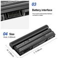 thumbnail image 4 of 9 cell Battery for DELL Latitude E5520 T54FJ E6420 E6430 E6540 E6440 71R31 T54F3 N3X1D E5520, 4 of 6