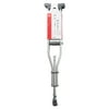 Equate 3-in-1 Universal Crutches, Thick Underarm Pads, Height Adjustable for Youths to Adults, 300lb. Weight Capacity