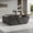 Right Return, variant on 78.7 Inch Adjustable Executive Desk - Luxury L Shaped Desk with Drawers File Cabinets