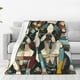 thumbnail image 1 of Balery Colorful Bulldog Duo Manta de Felpa Suave y Acogedora – Cobija de Franela Aterciopelada para Cama, Lavable y Cálida para Sofá, Mascotas, Transpirable-40"x30", 1 of 7