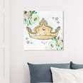 thumbnail image 2 of Wynwood Studio 'Scribble Tiara' Fantasy and Sci-Fi Wall Art Canvas Print - Gold, White, 12" x 12", 2 of 2