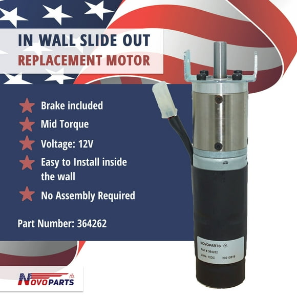 Moteur Coulissant Mural 364262 avec Frein 42mm Couple Moyen Compatible avec les Composants Lippert Garantie un An