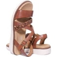 thumbnail image 4 of Remonte Jocelyn Women's Leather Sandal With Ankle Strap In Brown Size 8, 4 of 6