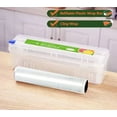 thumbnail image 3 of Innotech SC Plastic Cling Wrap Dispenser with Slider Cutter – Refillable Food Wrap Stretch Clear Film 11.8 Inch x 1198 Ft (Cutting Box + Cling Film), Easy Cut & Storage for Kitchen or Catering Use, 3 of 7