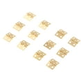 thumbnail image 4 of 12x Jewelry Dollhouse Window Hinge Mini Small Jewelry Chest Box Hinges New Gold, 4 of 8