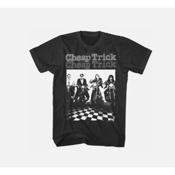 VINTAGE Vintage Cheap Trick Album Men T-shirt Black Short Sleeve All Sizes