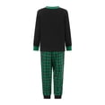 thumbnail image 4 of Conjunto de pijamas navideños familiares a juego con estampado de cuadros. Pijamas de vacaciones para papá, mamá y niños., 4 of 10