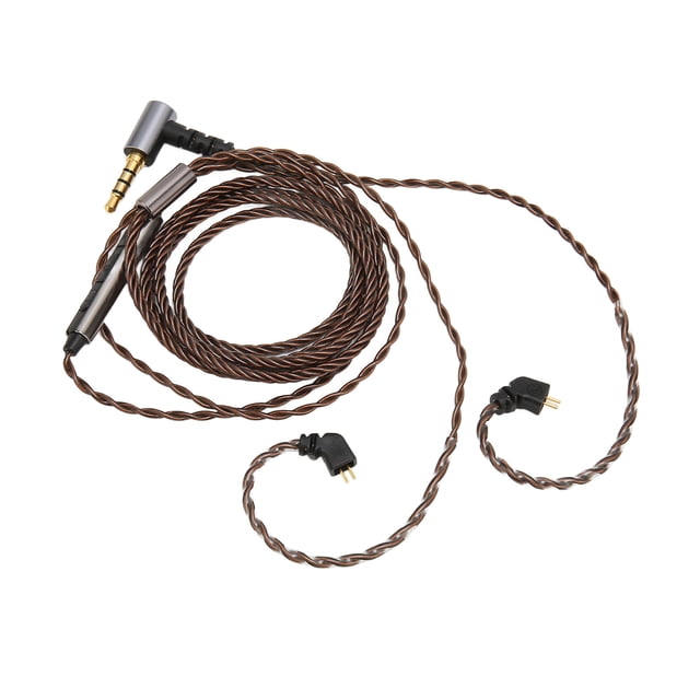 Cable de Reemplazo Auricular, Reducino de Ruido Suave 2 Pin de 0.78 mm Cable de actualización de auriculares para QT2 para10 AS10 PARA ZS5 ZS6