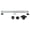 Chrome, variant on Kingston BSFK2428 Watercourse 24-Inch Stainless Steel Linear Shower Drain with Reversible Tile Insert and Flat Grate, Drain with Base Flange and Hair Strainer in Brushed Nickel