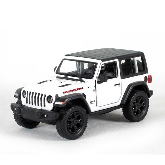5" Die-cast: 2018 Jeep Wrangler Rubicon Hard Top (White) 1/34 Scale