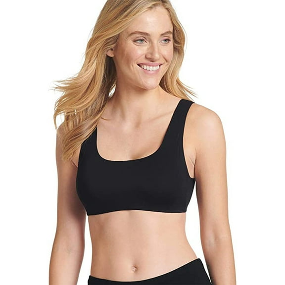 Jockey Women's Activewear Air Soft Touch Bralette, Black, Small