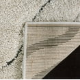 thumbnail image 5 of SAFAVIEH Florida Tabitha Geometric Waves Shag Area Rug, Cream/Grey, 5'3" x 7'6", 5 of 7