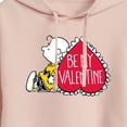 thumbnail image 3 of Peanuts - Be My Valentine - Juniors Cropped Pullover Hoodie, 3 of 6