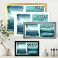 thumbnail image 4 of Designart 'Abstract Blue Ocean Aquatic Impression II' Modern Framed Art Print, 4 of 4