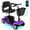 Purple, variant on QEASET 4 Wheels Mobility Scooter for Seniors, Electric Folding Wheelchair Device for Travel,  Gifts for the elderly,  Blue