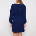 thumbnail image 5 of ChaoHeng Dresses for Women Plus Size on Dresses for Women Fashion Women's Spring/Summer Temperament Solid Long Sleeve Round-Neck Dress, 5 of 6