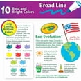 thumbnail image 2 of Crayola Original Broad Line Markers, Assorted Bright and Bold Colors, Set of 10, 2 of 4
