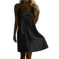 thumbnail image 4 of Odbmxy Cami Women's Mini Dress Summer Cotton V-Neck Sleeveless Sun Dresses Women Casual Tank Holiday, 4 of 9