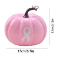 thumbnail image 2 of Pink Pumpkin Decor Halloween Pumpkin Decorations Pink Fall Decor for Home Tabletop Display 1 Pack, 2 of 5
