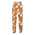 thumbnail image 5 of SERTG Kids Halloween Print Pants with Drawstring and Pockets Fall Festive Comfortable Casual Pants for Boys and Girls 4-12 Years(Orange#1,7-8 Years), 5 of 5