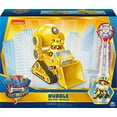 thumbnail image 2 of Paw Patrol Rubble's Deluxe Transforming Play Vehicles with Collectible Action Figure, Yellow, 2 of 8