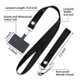 thumbnail image 1 of Roconrtip Phone Lanyard,Universal Cell Phone Neck Strap Wrist Strap Nylon Material Removable Phone Tether Charms Keychain with Patch Compatible with Most Smartphone Cases, 1 of 1