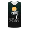 thumbnail image 3 of VgaVtl Men's Tank Tops Cotton Sleeveless Mens Shirts Graphic Relaxed Fit Layering Casual Holiday Shirts,Green 3XL, 3 of 3