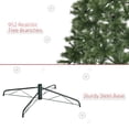 thumbnail image 5 of HOMCOM 8 Foot Pine Artificial Christmas Tree, Slim Pencil Xmas Tree with 952 Realistic Branches, Steel Base, Auto Open, Green, 5 of 9