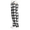 thumbnail image 4 of NIEWTR Mens Pajama Pants 100% Cotton Plaid Sleep & Lounge Pants, PJ Bottoms with Pockets and Button Fly, 1 Pack(Z06-Black,S), 4 of 9