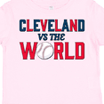 thumbnail image 4 of Inktastic Cleveland Vs. the World Blue and Red with Baseball Boys or Girls Toddler T-Shirt, 4 of 5