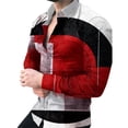 thumbnail image 3 of Camisas de primavera con estampado 3D de cuadros y flores para hombre, camisa de manga larga con solapa y botón, camisas Y2k, ropa informal ajustada a la moda, 3 of 5