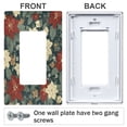 thumbnail image 3 of Yayeee Rocker Switch Wall Plate 1-Gang 4.6"x2.9" Home Decorative Outlet Cover, Christmas Blooms, 3 of 6