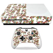 MightySkins MIXBONES-Bouganvilla Skin Decal Wrap for Microsoft Xbox One S - Bouganvilla