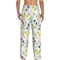 thumbnail image 3 of Goofa Hawaiian Coconut Tree Printed Soft Pajama Pants for Men, Wide Leg Comfy Casual Lounge Yoga Pants-Medium, 3 of 9
