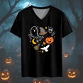 thumbnail image 5 of Women's T Shirt Short Sleeve Top Daily Tunic Blouse Graphic Blouse Casual Basic Tee, 5 of 5