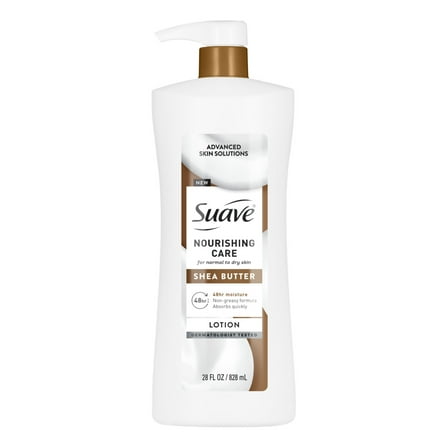 Suave Nourishing Care Hand & Body Lotion With Shea Butter For Dry Skin, 28 fl oz
