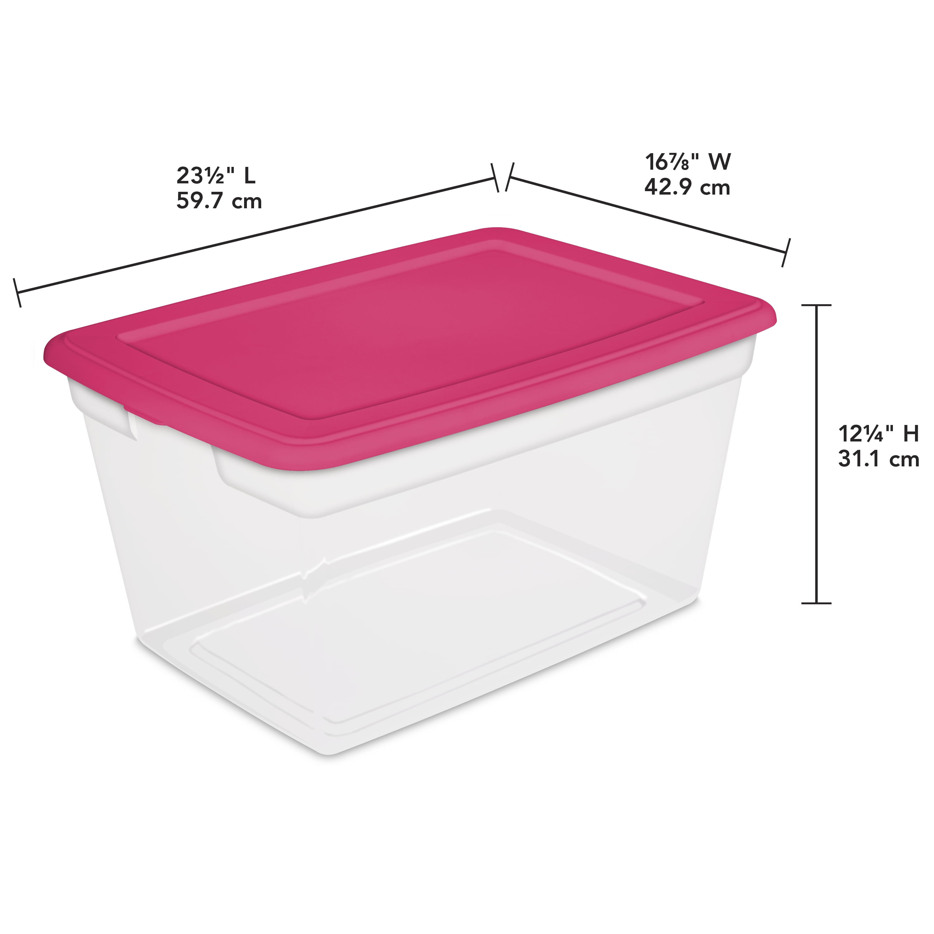 Sterilite 58 Quart Storage Box Multiple Colors Available In Case Sterilite 58 Quart Storage Box Multiple Colors Available In Case Of 8 Or Single Unit Com