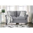 thumbnail image 5 of Furniture of America Hanson Transitional Fabric Nailhead Loveseat in Gray, 5 of 6