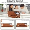 thumbnail image 5 of Allytechgroup Galaxy S24 Ultra Case with Keychain, Luxury Girly PU Leather Back Cover Bracket Stand Shockproof Bumper Drop Proof Phone Case Cover for Samsung Galaxy S24 Ultra, Brown, 5 of 8