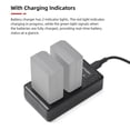 thumbnail image 2 of yeacher Dual-Slot Type-C Charger for Godox V1/V860III Flash Batteries VB26/VB30 - Compact, Fast & Safe Charging Solution with LED Indicators, 2 of 6