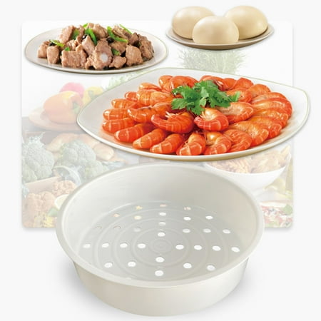 

Sunjoy Tech 3L/5L Steamer Dish Drain Design Sturdy Good Toughness Universal Round Shape Rust Resistant Steamer Basket for Kitchen