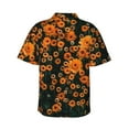 thumbnail image 3 of Daiia Daisies Hawaiian Shirt for Men Gentle Cotton Regular Short Sleeve Casual-Medium, 3 of 9