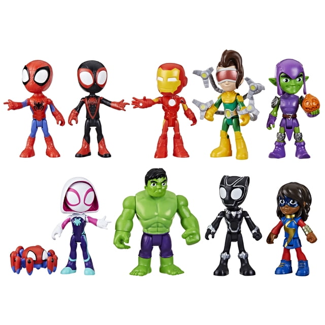 Marvel Spidey and his Amazing Friends Collection Pack, Spider-Man Action Figure Set